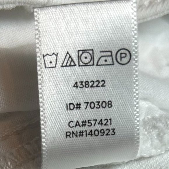 LOFT | White Jeans Curvy Skinny Jeans with Frayed Ankles - Picture 10 of 10